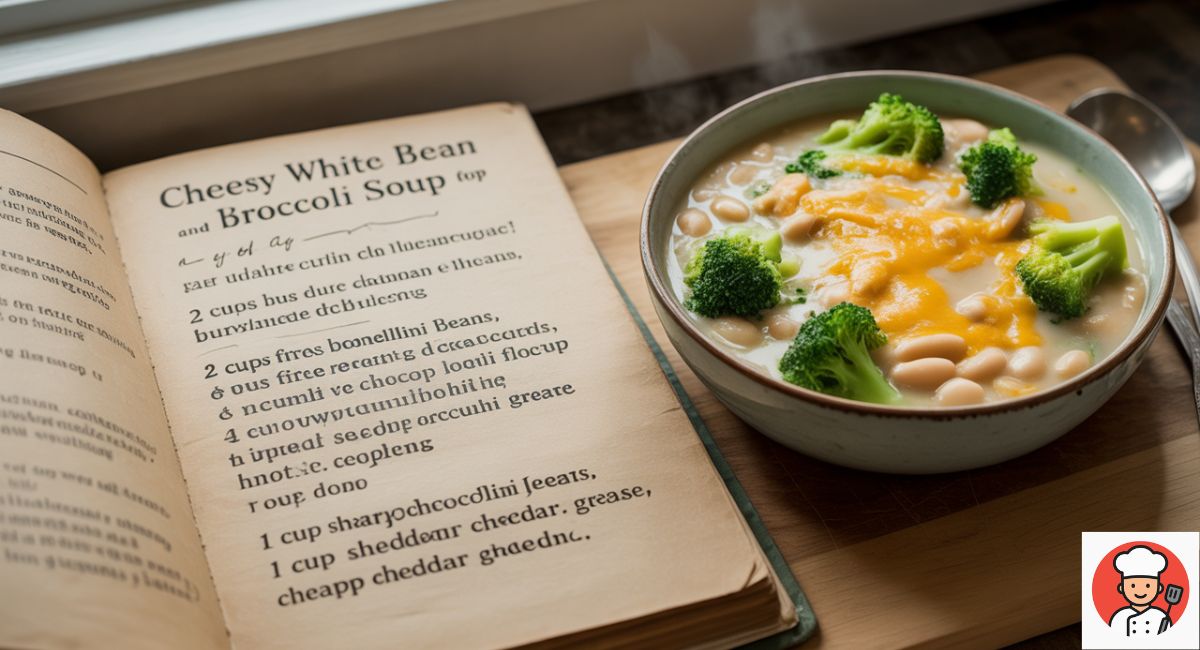 Cheesy White Bean and Broccoli Soup